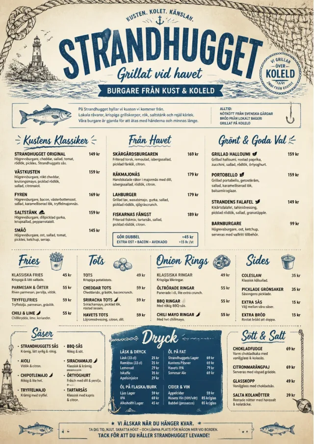 Coastal Regional burger-menu menu template preview