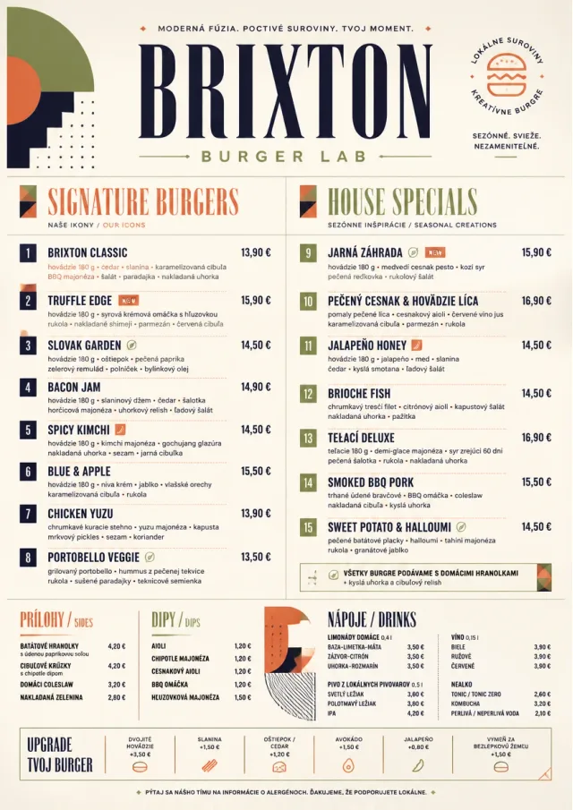 Modern Fusion burger-menu menu template preview