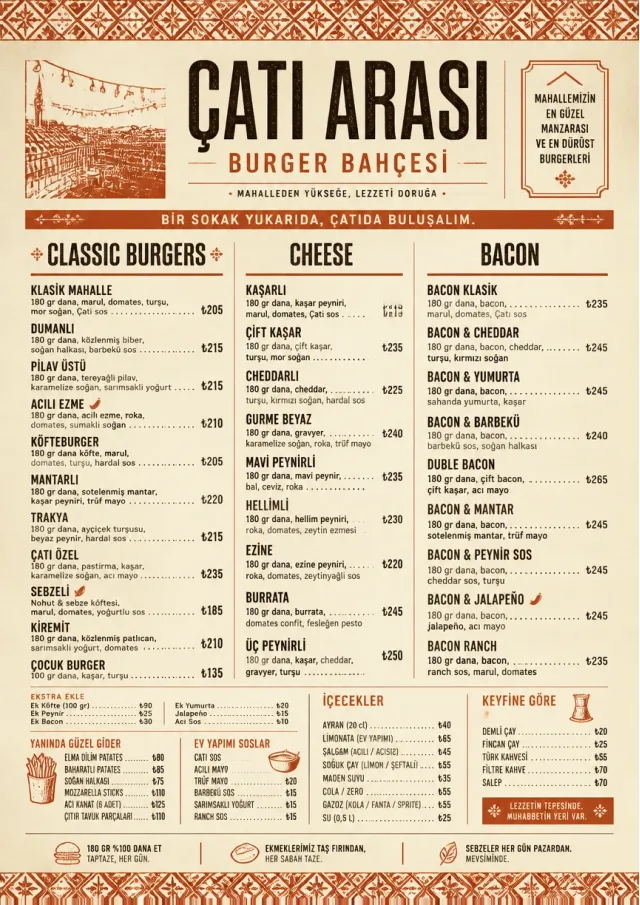 Heritage Tradition burger-menu menu template preview