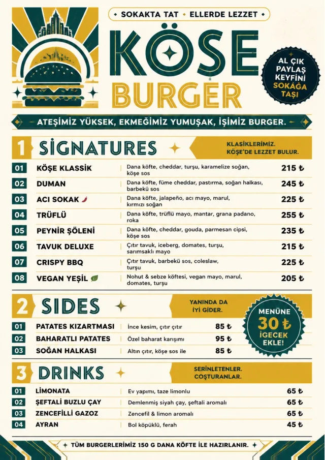 Street Stall Flyer burger-menu menu template preview