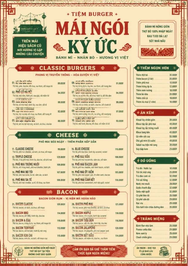 Heritage Tradition burger-menu menu template preview