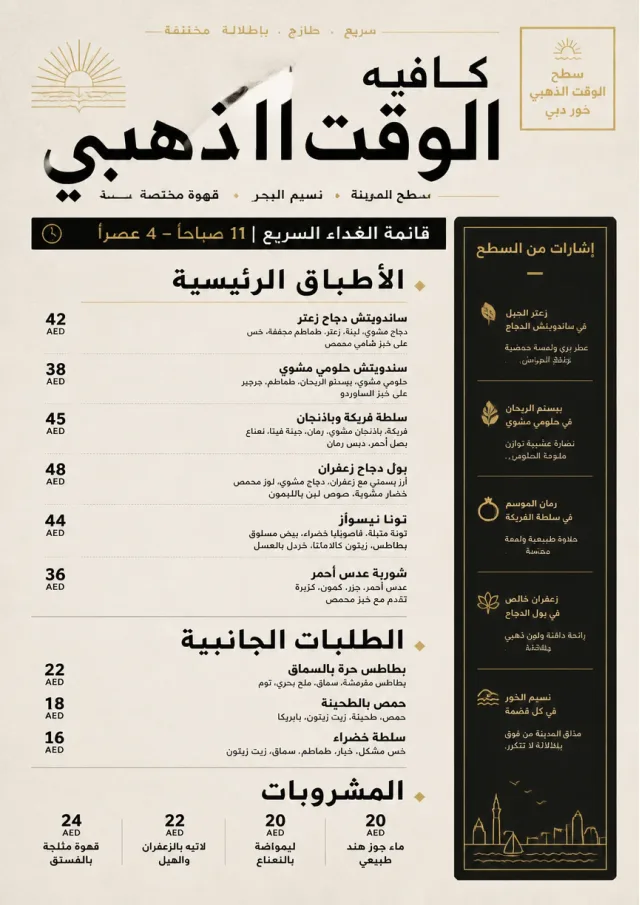 Counter Quick Board cafe-menu menu template preview