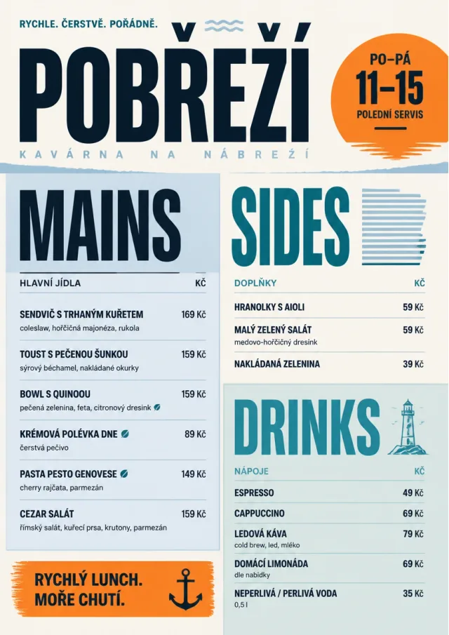 Counter Quick Board cafe-menu menu template preview