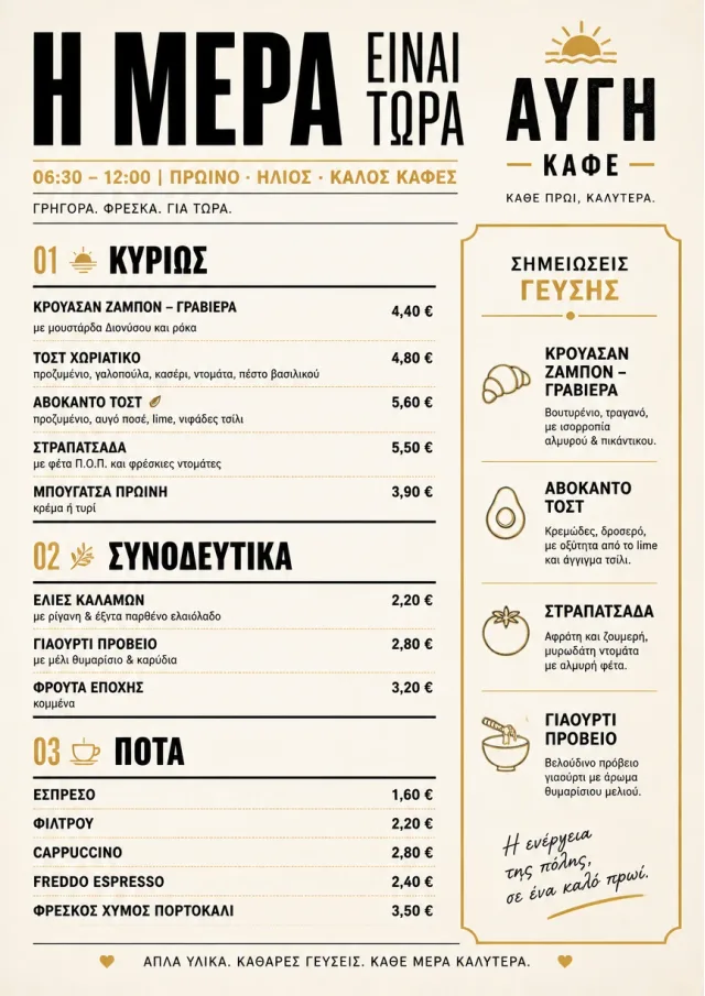 Counter Quick Board cafe-menu menu template preview