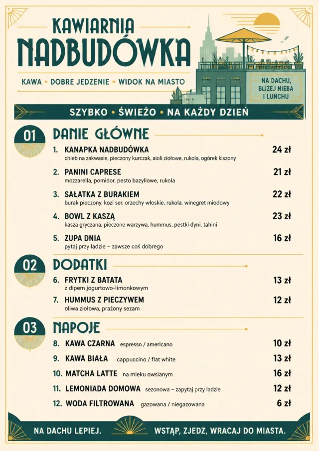 Counter Quick Board cafe-menu menu template preview