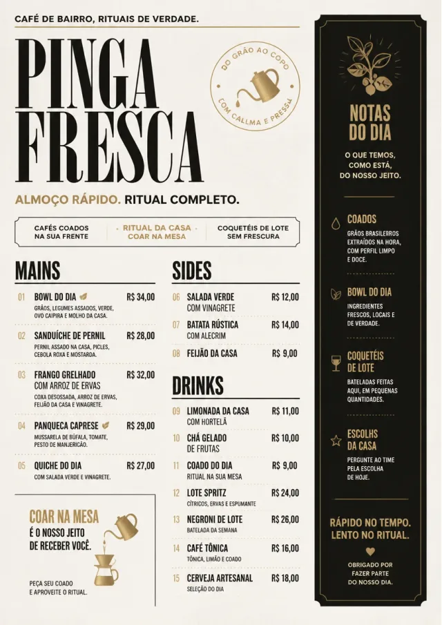 Counter Quick Board cafe-menu menu template preview