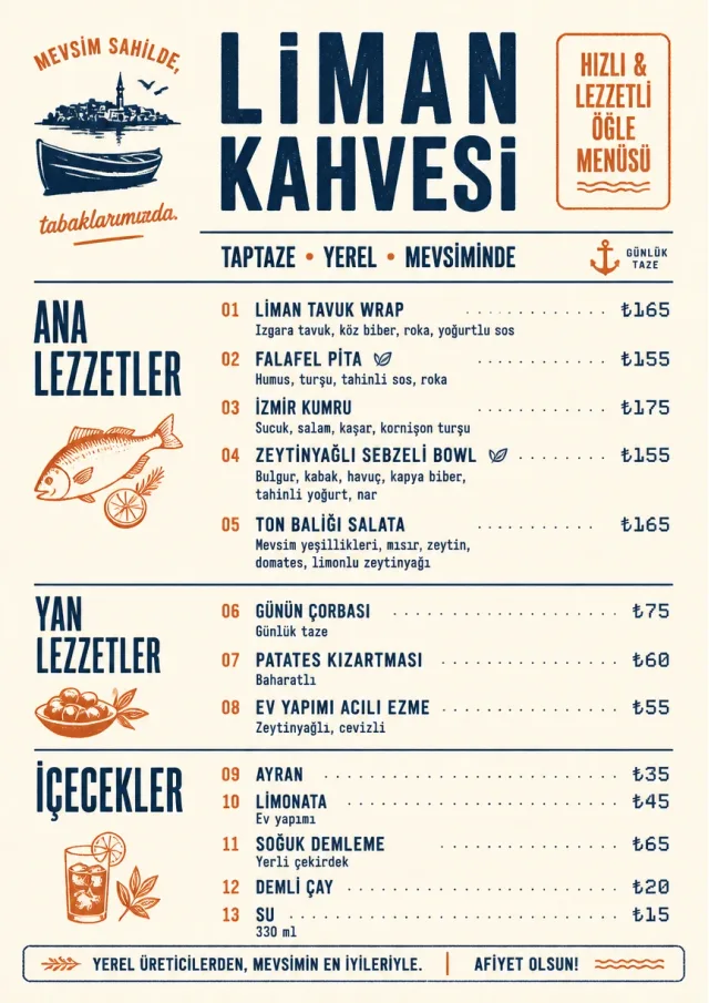 Counter Quick Board cafe-menu menu template preview