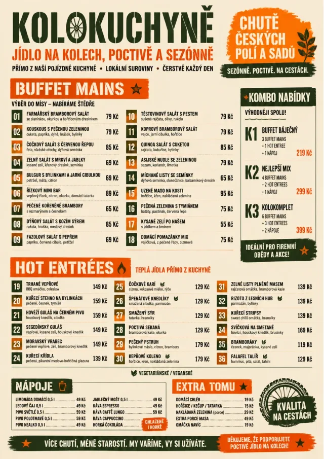 Food Truck Bold catering-menu menu template preview