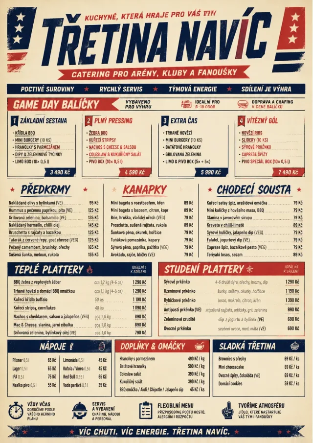 Sports Arena Energy catering-menu menu template preview