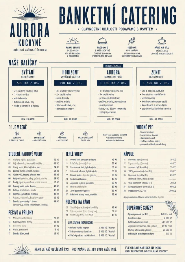 Banquet Catering catering-menu menu template preview