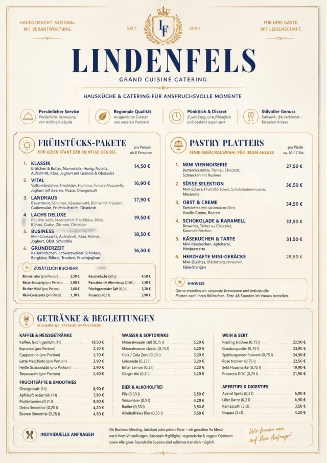 Grand Hotel Classic catering-menu menu template preview