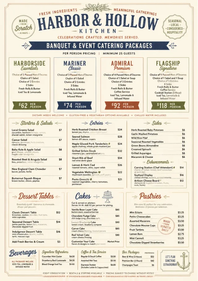 Catering Menu Templates: 50+ Customizable Designs
