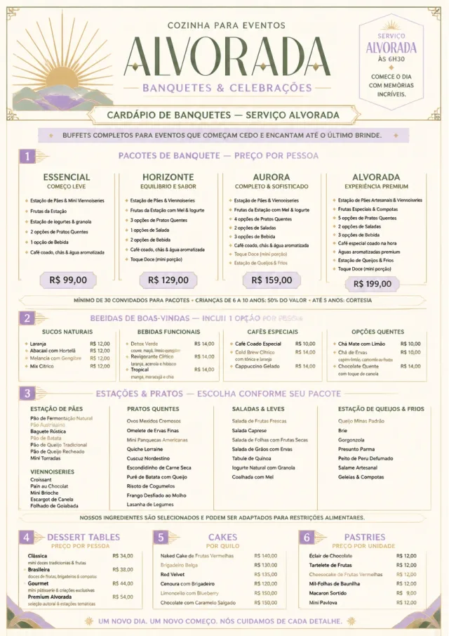 Banquet Catering catering-menu menu template preview