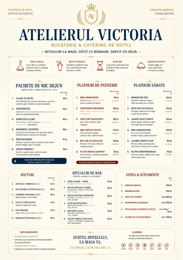 Grand Hotel Classic catering-menu menu template preview