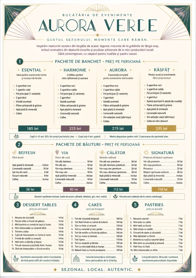 Banquet Catering catering-menu menu template preview