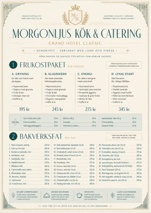 Grand Hotel Classic catering-menu menu template preview