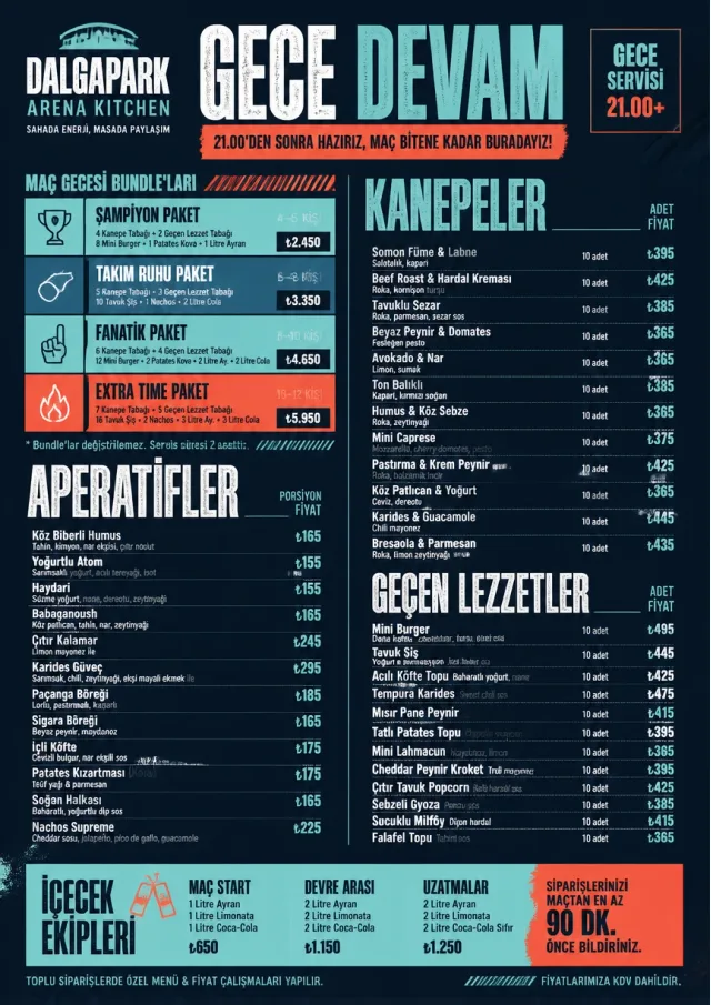 Sports Arena Energy catering-menu menu template preview
