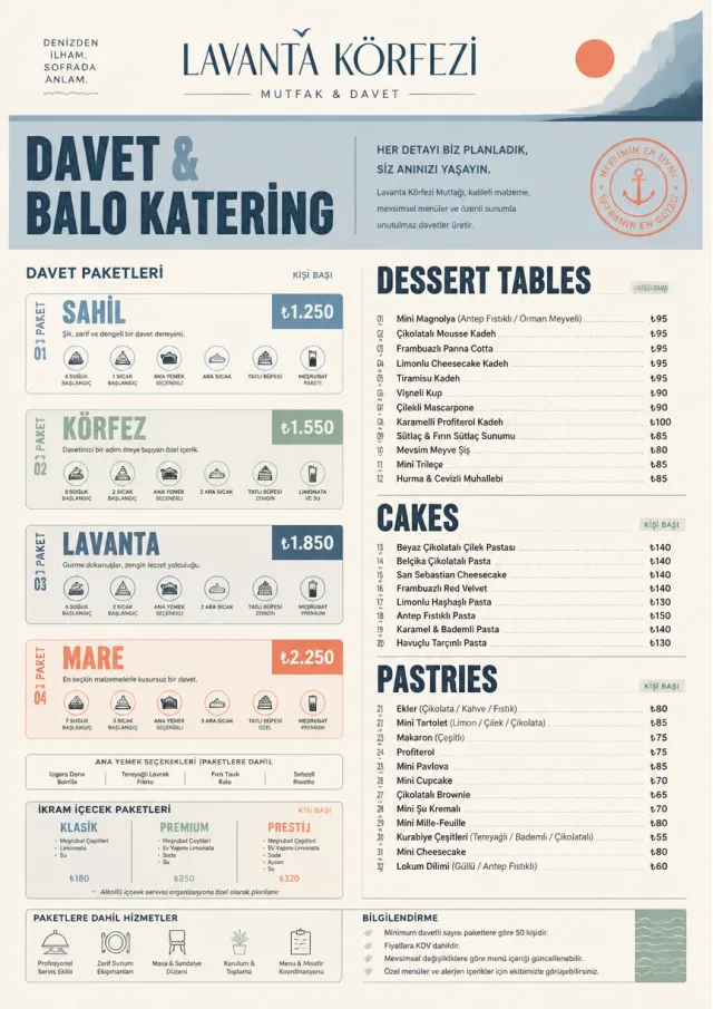 Banquet Catering catering-menu menu template preview
