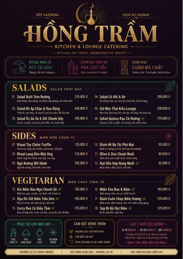 Lounge Velvet catering-menu menu template preview