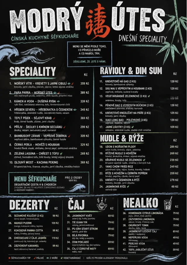 Chef Specials Board chinese-menu menu template preview