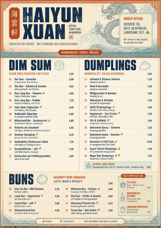 Heritage Tradition chinese-menu menu template preview