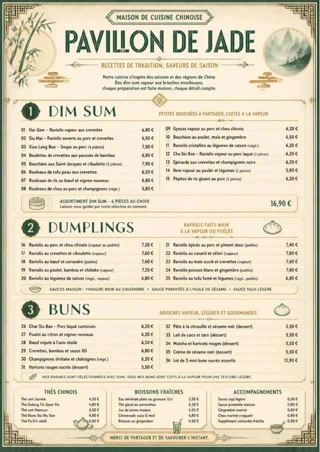 Heritage Tradition chinese-menu menu template preview