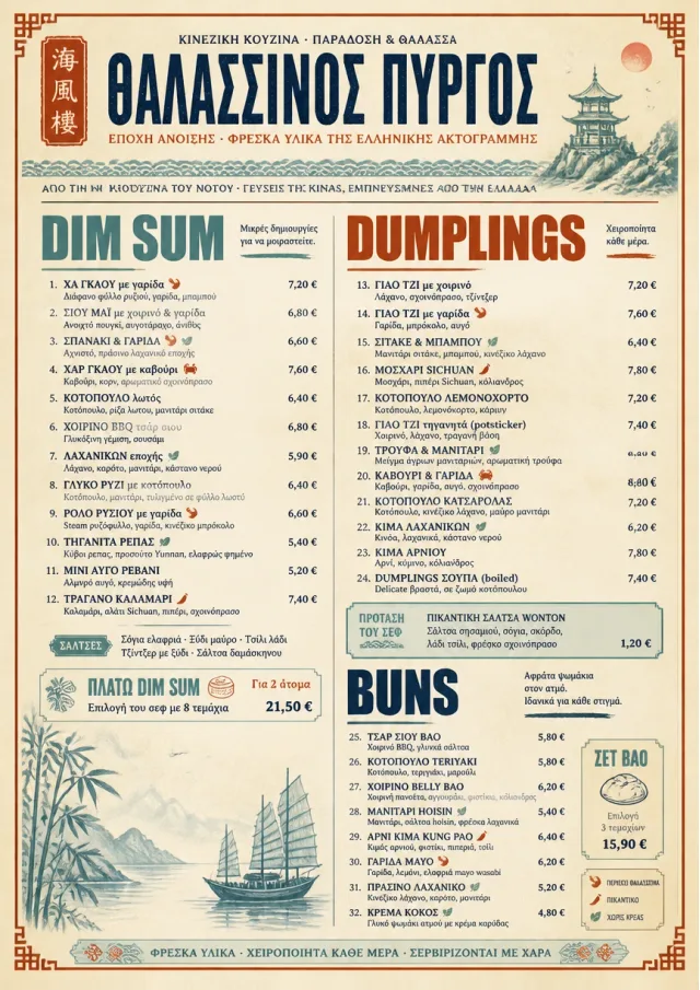 Heritage Tradition chinese-menu menu template preview