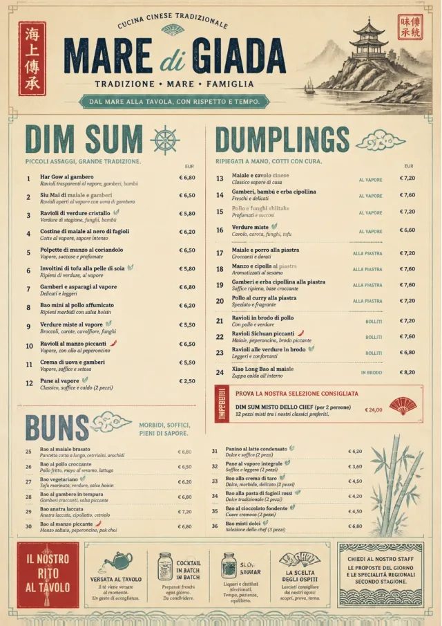 Heritage Tradition chinese-menu menu template preview