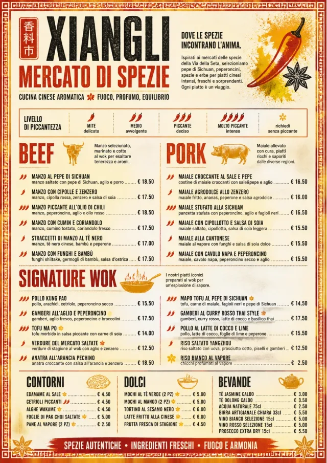 Spice Market Bold chinese-menu menu template preview