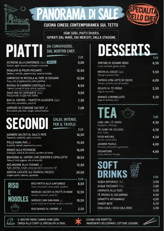 Chef Specials Board chinese-menu menu template preview