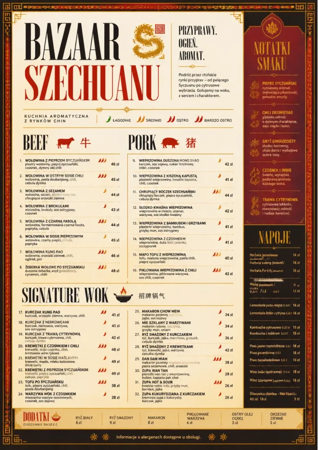 Spice Market Bold chinese-menu menu template preview