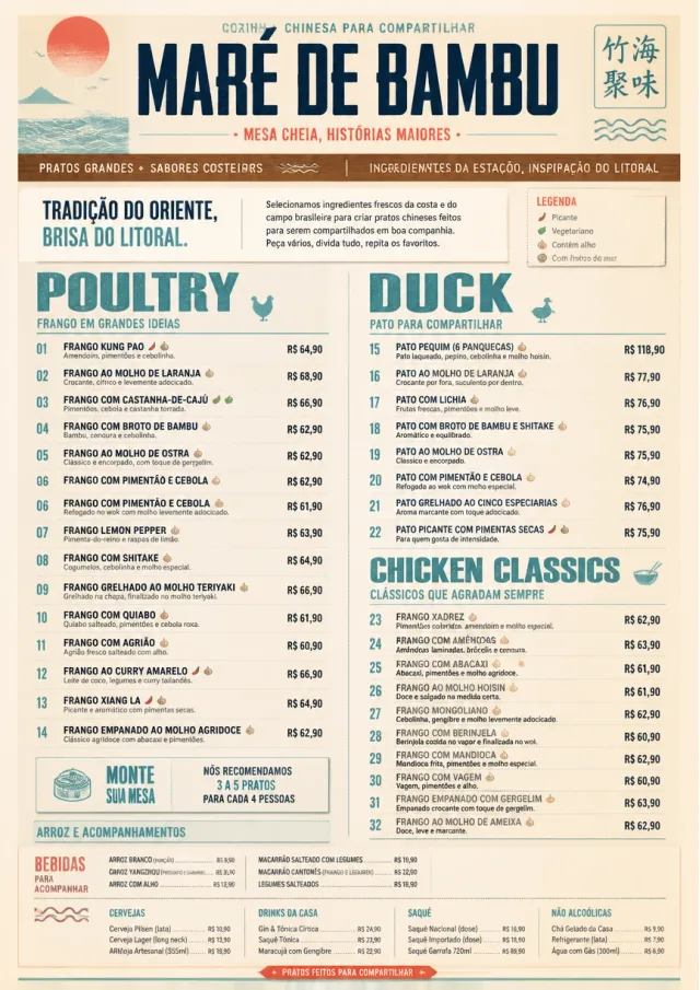 Family Style Feast chinese-menu menu template preview