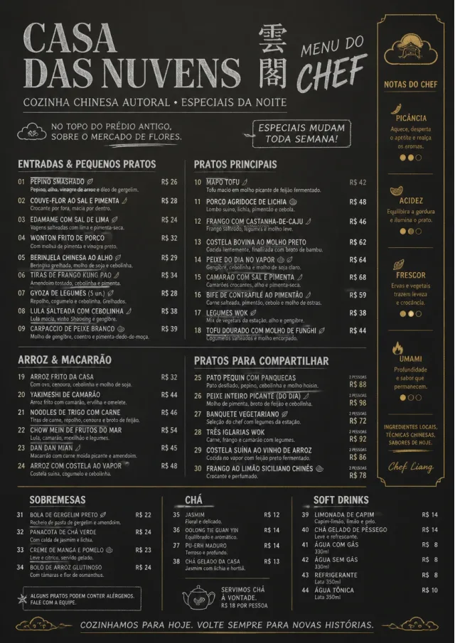 Chef Specials Board chinese-menu menu template preview
