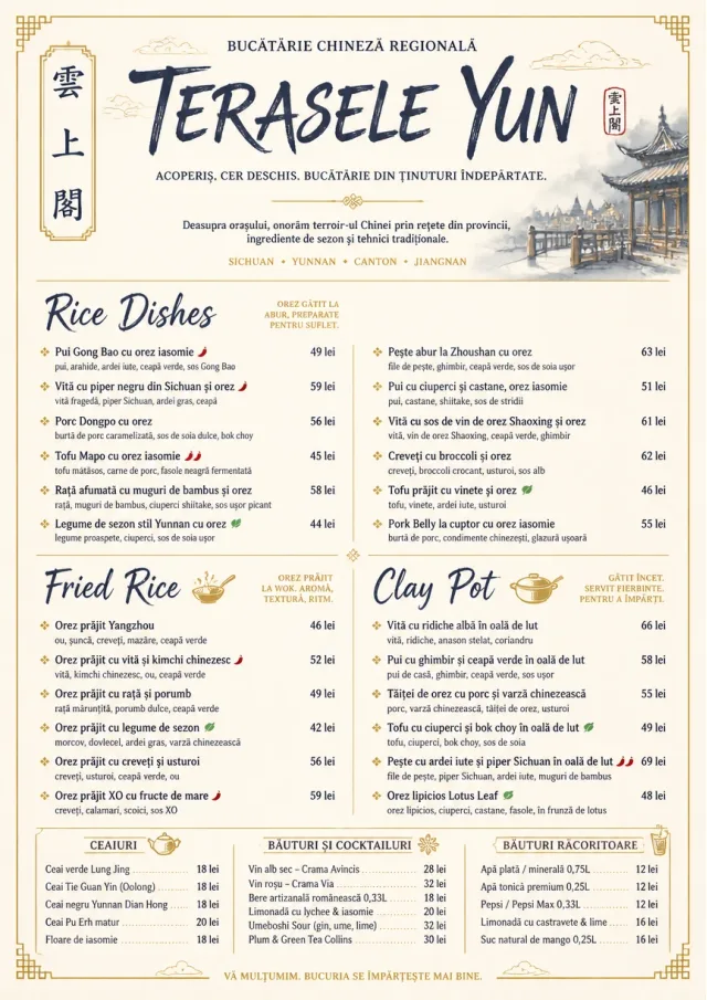Fine Regional chinese-menu menu template preview