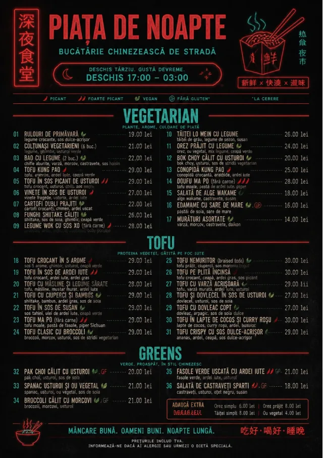 Night Market Neon chinese-menu menu template preview