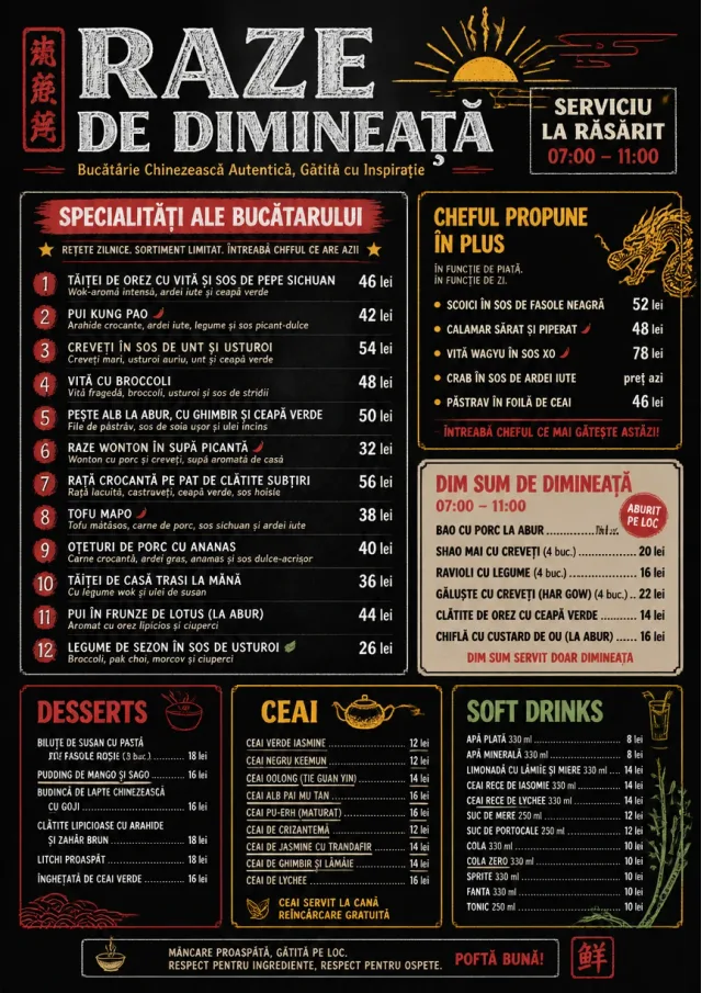 Chef Specials Board chinese-menu menu template preview