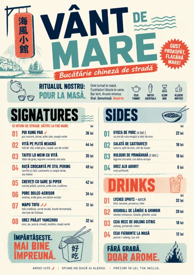 Street Stall Flyer chinese-menu menu template preview