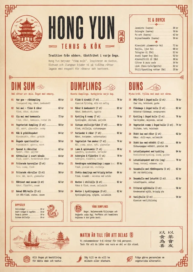 Heritage Tradition chinese-menu menu template preview