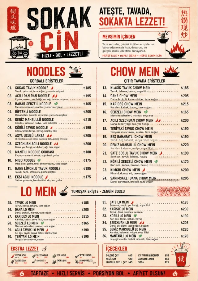 Street Stall Energy chinese-menu menu template preview