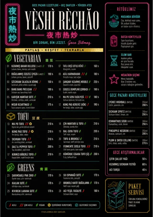 Night Market Neon chinese-menu menu template preview