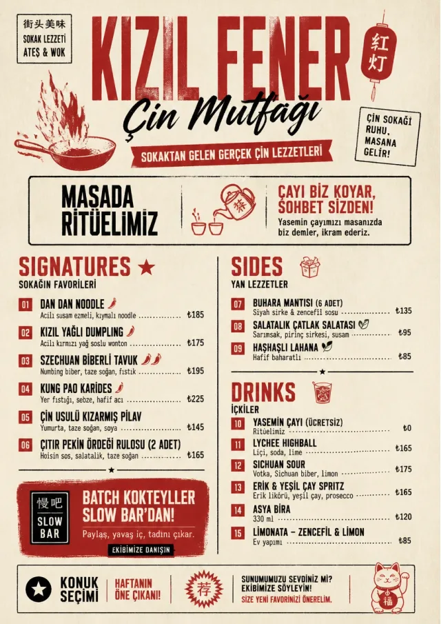 Street Stall Flyer chinese-menu menu template preview