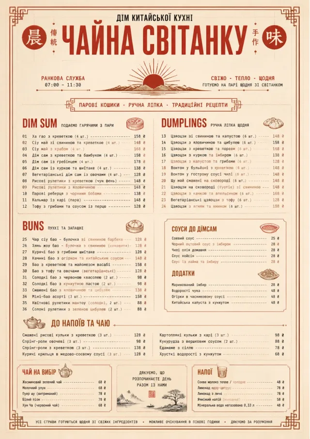 Heritage Tradition chinese-menu menu template preview