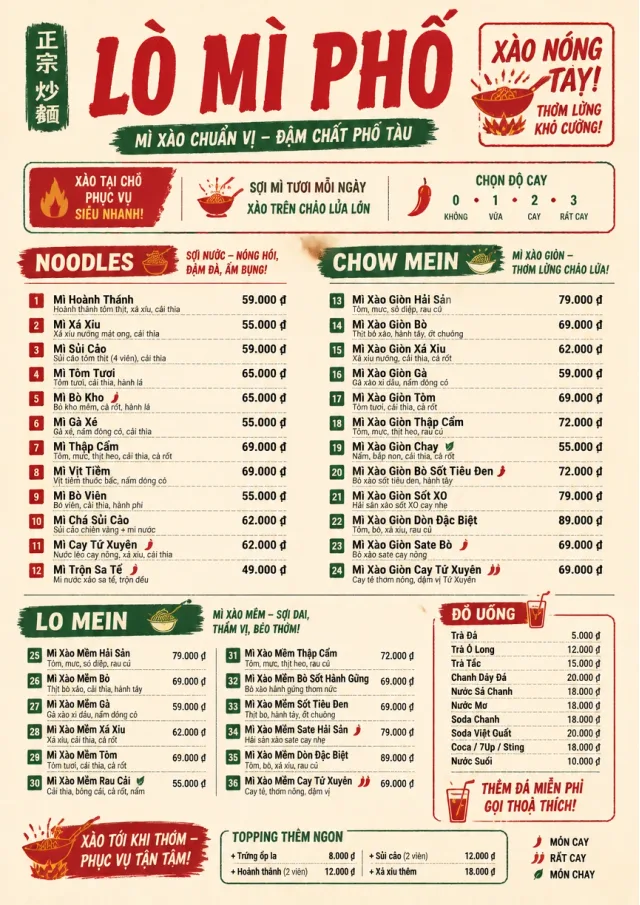 Street Stall Energy chinese-menu menu template preview