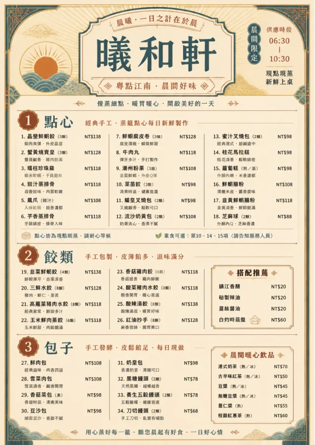 Heritage Tradition chinese-menu menu template preview