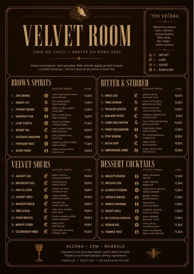 Speakeasy Leather cocktail-menu menu template preview