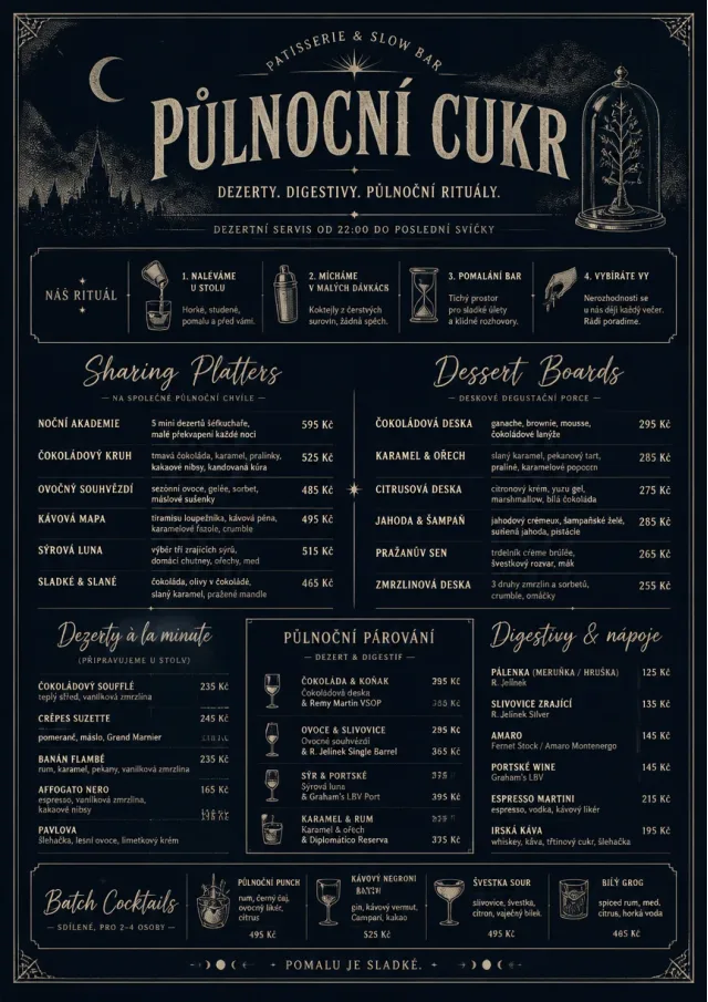 Midnight Sweets dessert-menu menu template preview