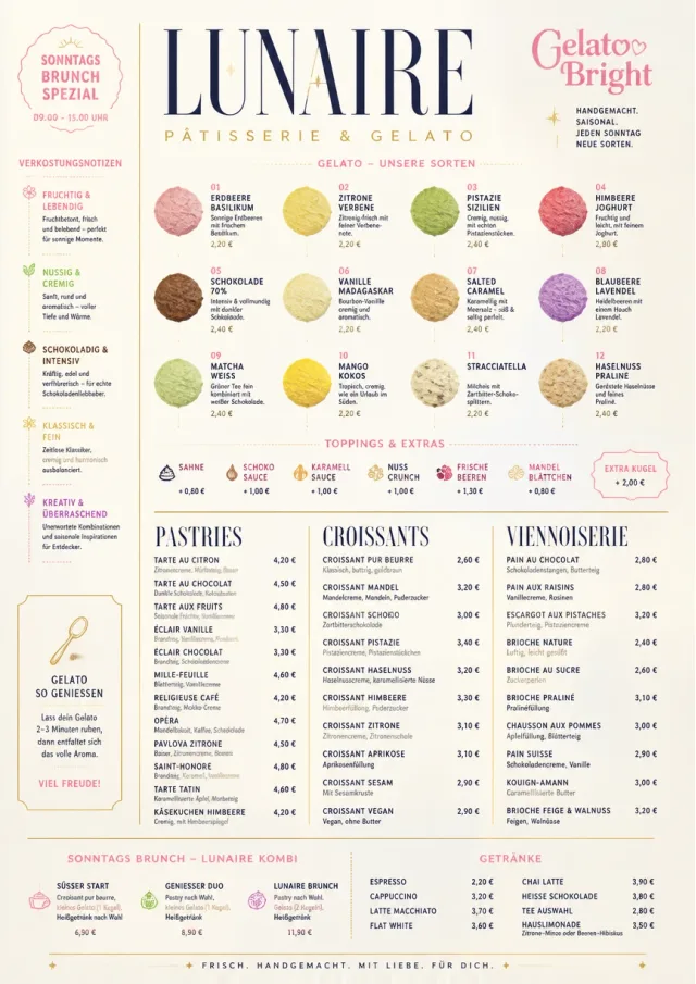 Gelato Bright dessert-menu menu template preview