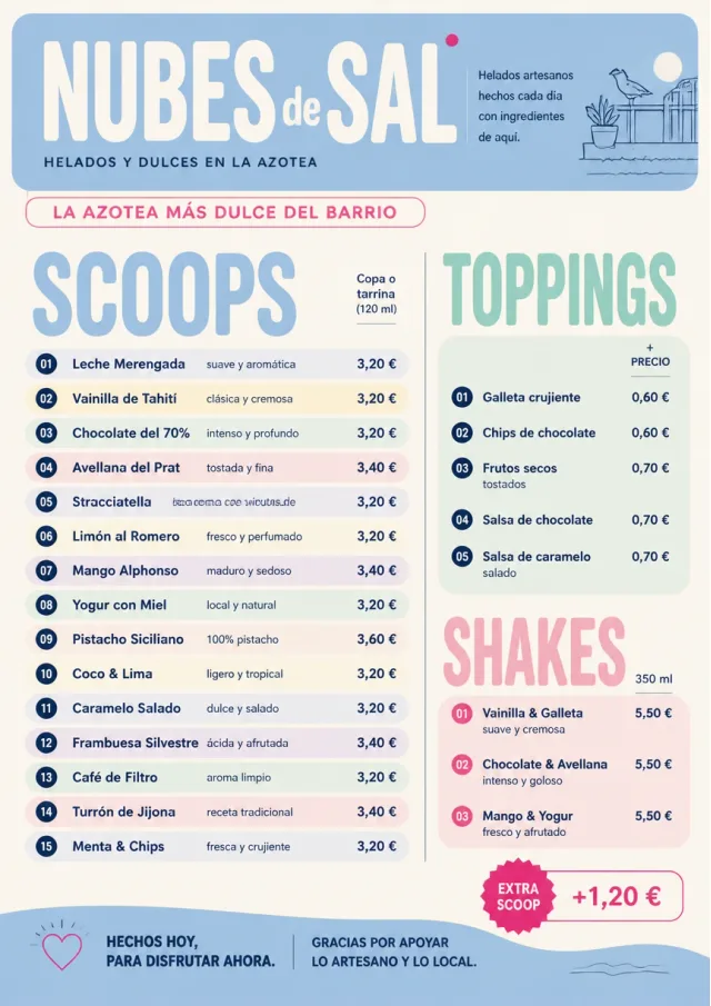 Scoop Shop Lite dessert-menu menu template preview