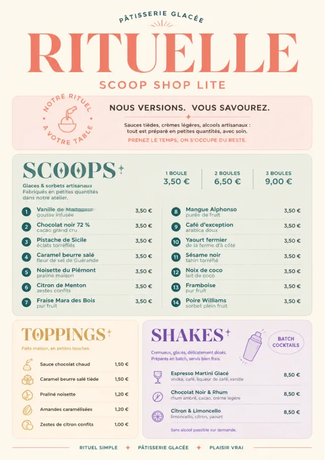 Scoop Shop Lite dessert-menu menu template preview
