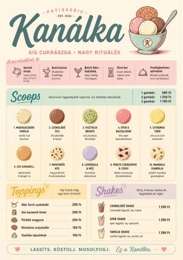 Scoop Shop Lite dessert-menu menu template preview
